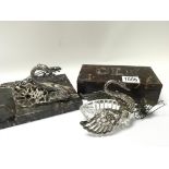 A Tortoiseshell and silver mounted cigarette box a
