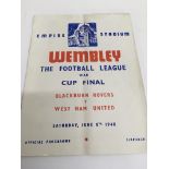 A Blackburn Rovers v West Ham United, football Lea