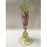 A Quality late 19th century continental glass flut
