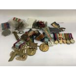A collection of medals including etc ... including