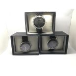 Three boxed and as new gents Mars Walk watches.
