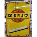 A good vintage Gold Flake enamelled sign. 61 x 91c