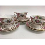 A Royal Albert Lady Carlyle tea set comprising 12