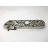 An Edwardian silver spectacle case, Birmingham hal