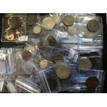 A box set of coins from the 1700s onwards, includi