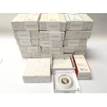 A collection of sixteen Royal Mint Proof silver 50