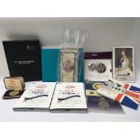 A collection of Royal Mint and other commemorative