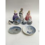 Two small Royal Doulton figures and a collection o