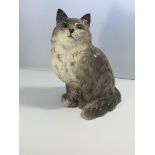 A large Beswick model of a seated cat no damage he