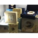 A collection of boxed ceramics Wedgwood and Royal