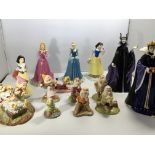 A collection of Royal Doulton Disney Snow White fi