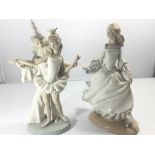 A Lladro figure of a ballerinas and one other danc