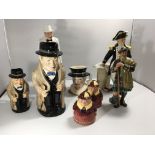 A collection of Royal Doulton figures and characte