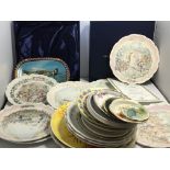 A collection of collectors plates including Royal