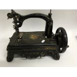 An American hand sewing machine.