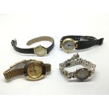 Four watches including Rotary, Accurist and others
