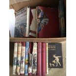 A box of vintage books including various Enid Blyt