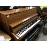 A Quality modern Welmar walnut cased upright piano