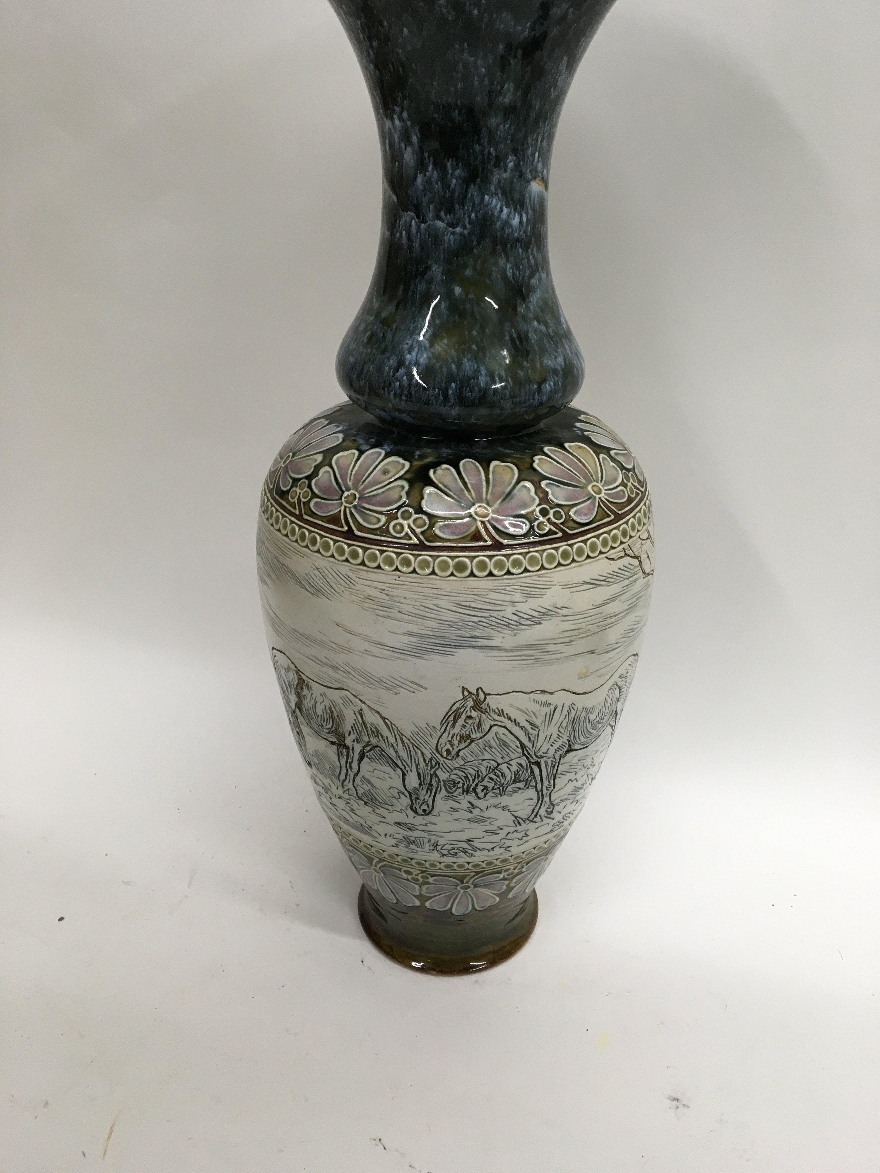 A Royal Doulton Hannah Barlow vase decorated with - Image 2 of 7