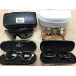 4 pairs of designer sunglasses including Gucci, Fe