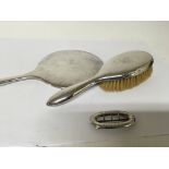 A silver hair clip with Chester hallmarks a silver