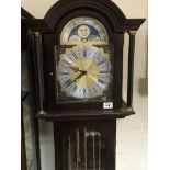 A 20th century mahogany cased longcase clock the m