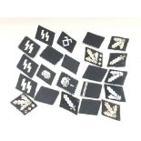 11 Pairs of reproduction Waffen SS Collar tabs.