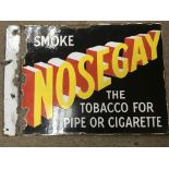 Vintage double sided "Nosegay" enamel sign