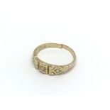An 18carat gold ring set with brilliant cut diamon