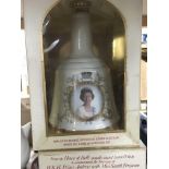 Two bells scotch whiskey commemorative decanters -