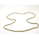 A gold belcher chain, approx 10.8g.