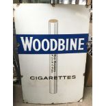 Vintage "Woodbine" cigarette enamel Sign, excellen