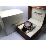 A boxed Ingersoll gents chronograph watch with bro