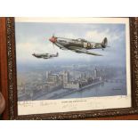 2 signedRobert Taylor aircraft prints. ÒFirst of M