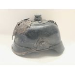 WW1 imperial German 1915 Pickelhaube ( missing the