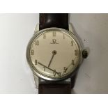 A Vintage gents Omega watch with Arabic numerals.