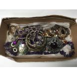 Box of costume jewellery