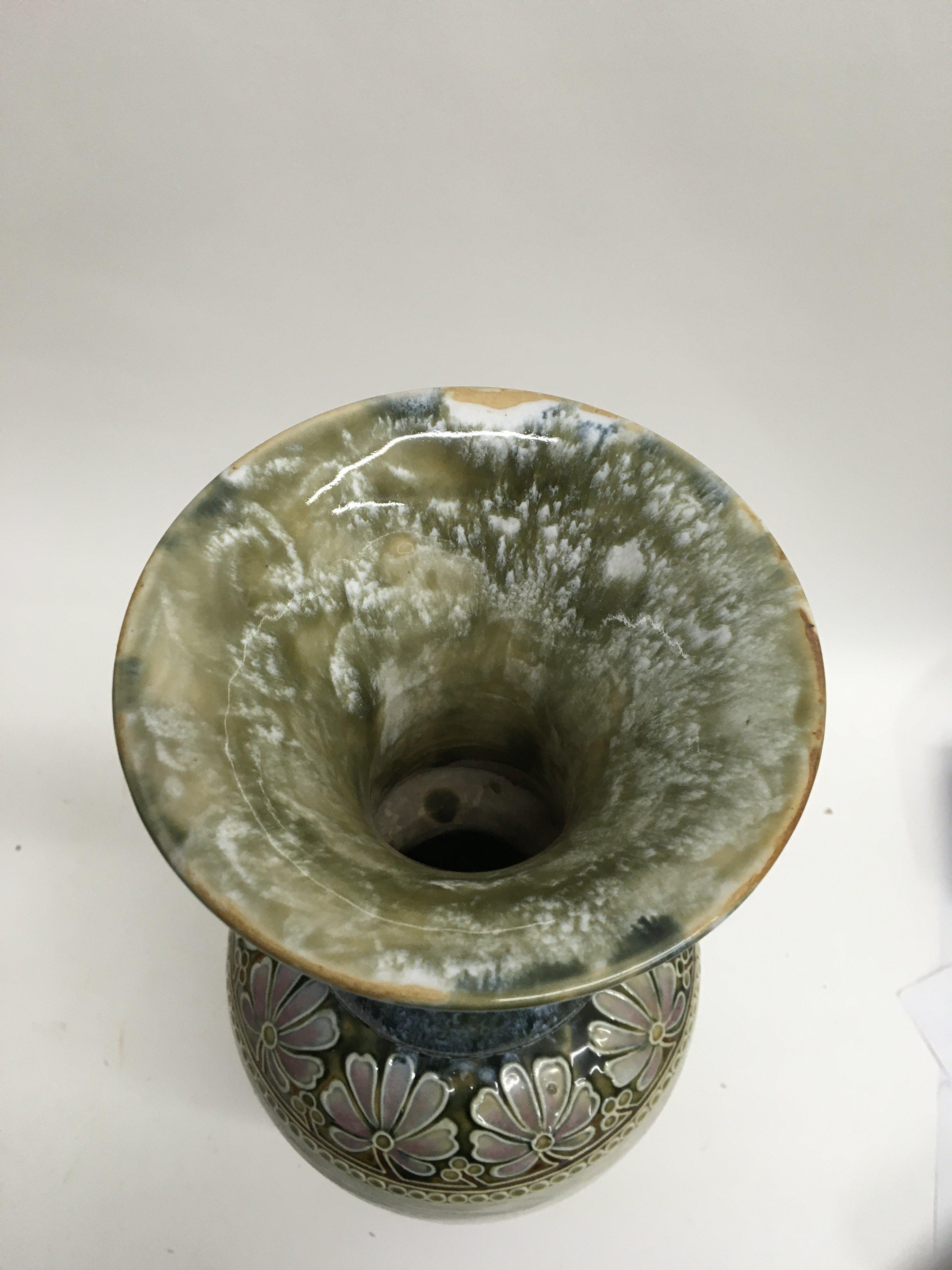 A Royal Doulton Hannah Barlow vase decorated with - Image 7 of 7