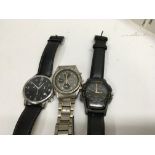 Three gents dress watches.