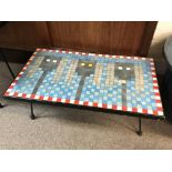 A modern Retro design 1950 occasional table with a