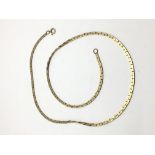 A 9ct gold necklace, approx 11g.