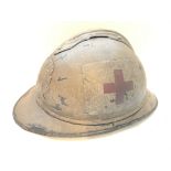 WW1 French Colonial M15 Medical Adrian Helmet. (No