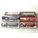 Four boxed Corgi die cast trucks, 1:50 scale.