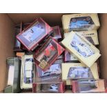 A collection of matchbox yesteryear boxed cars