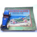 A Meccano Motor Car Constructor set #1 with rare original box.