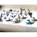 A collection of die cast aircraft including Corgi,