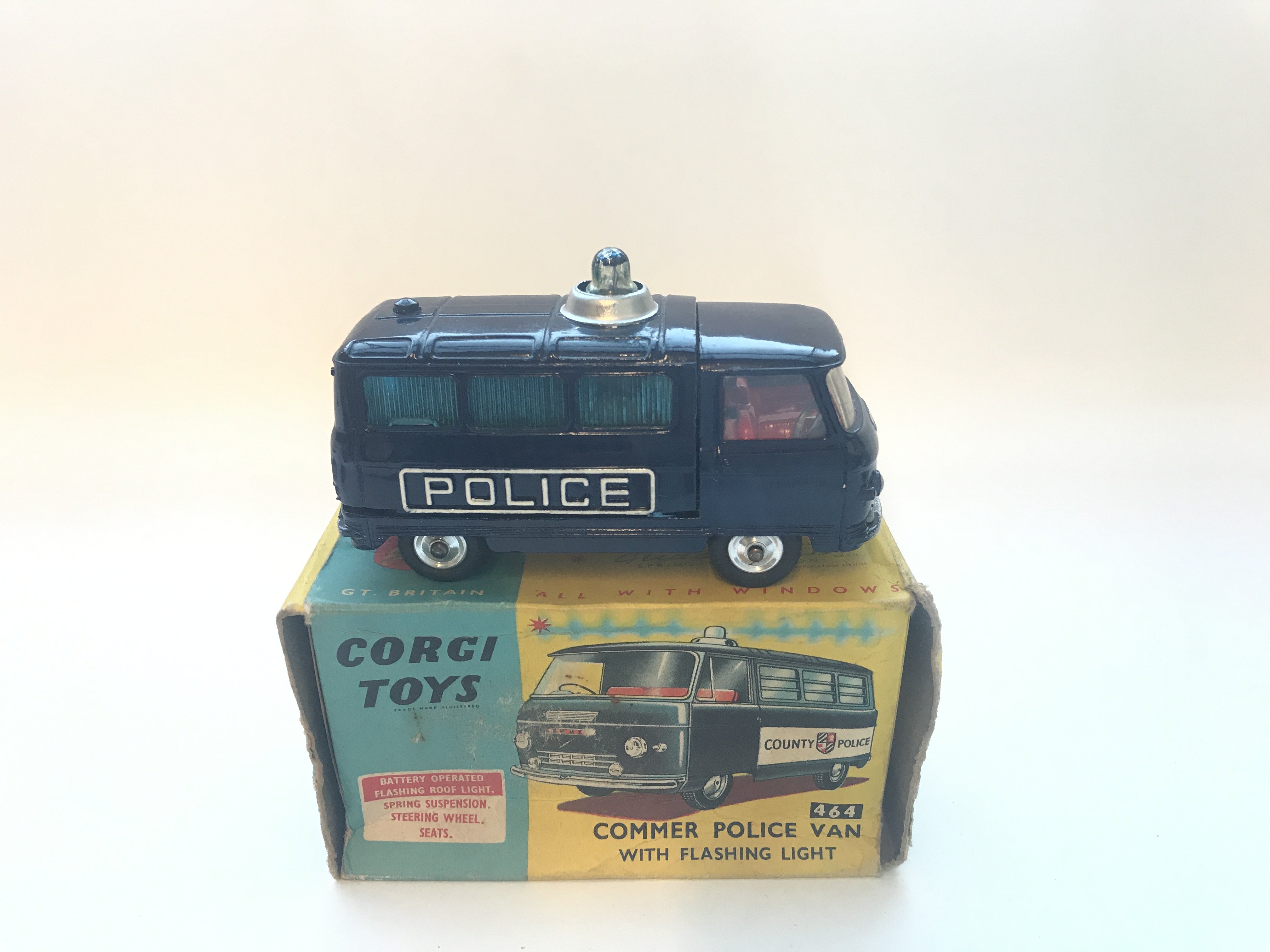 Three boxed Commer Police vans with flashing light - Image 3 of 4