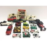 A collection of Matchbox and Lledo cars (some boxed).