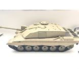 A Heng Long Remote Control Challenger tank with bo