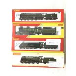 Four boxed Hornby OO gauge locomotives comprising 'The Flying Scotsman' R3086, 'Firth Of Clyde'